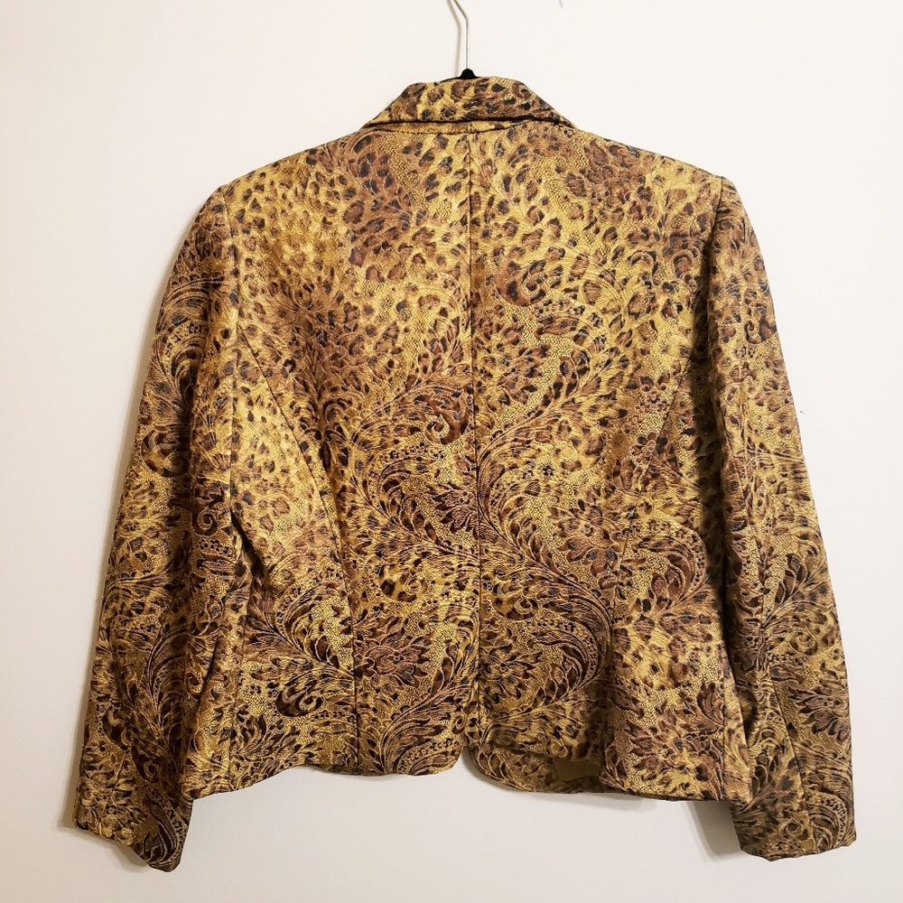 Angel Nina Floral/Leopard Print Jacket...M - Picture 3 of 5